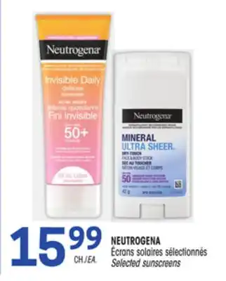 Uniprix Neutrogena écrans solaires sélectionnés/selected sunscreens offer
