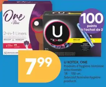 Brunet U kotex, one produits d'hygiène féminine sélectionnés offer