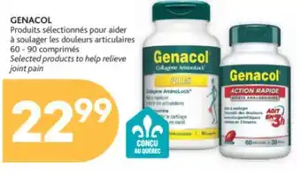 Brunet Genacol produits sélectionnés pour aider à soulager les douleurs articulaires offer