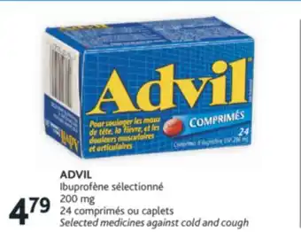 Brunet Advil ibuprofène sélectionné 200 mg 24 comprimés ou caplets offer
