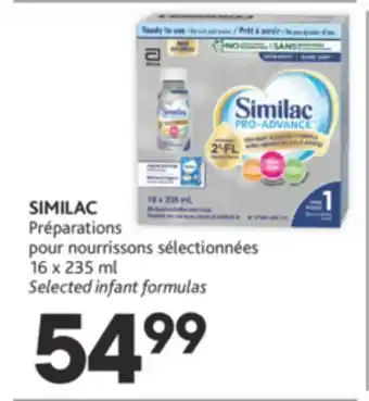 Brunet Similac préparations pour nourrissons sélectionnées offer