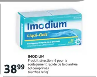 Brunet Imodium produit sélectionné pour le soulagement rapide de la diarrhée offer