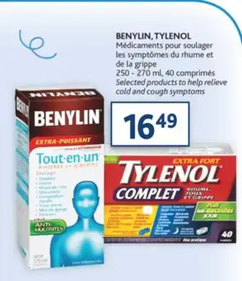 Brunet Benylin, tylenol médicaments pour soulager les symptômes du rhume et de la grippe offer