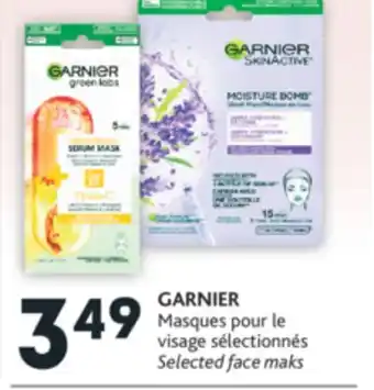Brunet Garnier masques pour le visage sélectionnés offer