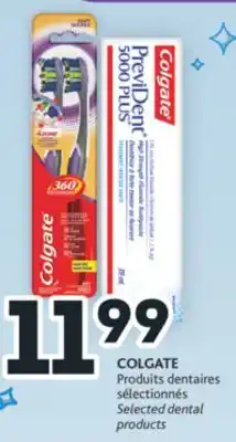 Brunet Colgate produits dentaires sélectionnés offer