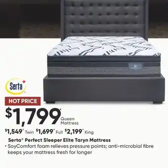 Dormez Vous Serta perfect sleeper elite taryn mattress offer
