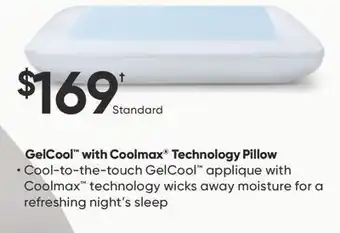 Dormez Vous Gelcool with coolmax technology pillow offer