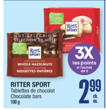 Jean Coutu Ritter sport chocolate bars offer