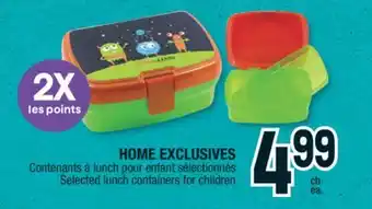 Jean Coutu Home exclusives selected lunch containers for children offer