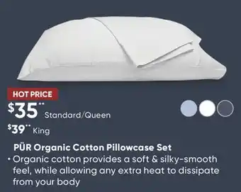 Dormez Vous Pür organic cotton pillowcase set offer