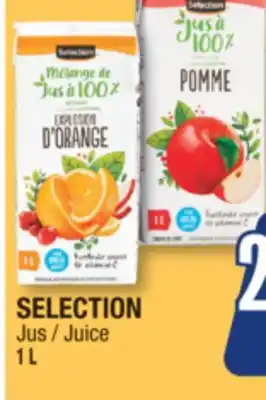 Jean Coutu Selection juice offer
