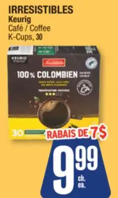 Jean Coutu Irresistibles keurig coffee k-cups offer