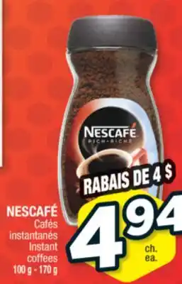 Jean Coutu Nescafé instant coffees offer