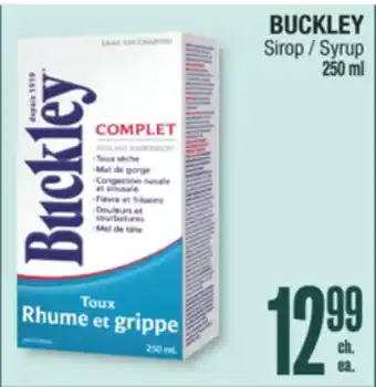 Jean Coutu Buckley syrup offer