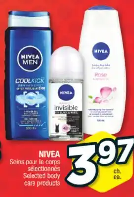 Jean Coutu Nivea selected body care products offer