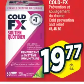 Jean Coutu Cold-fx cold prevention and relief offer