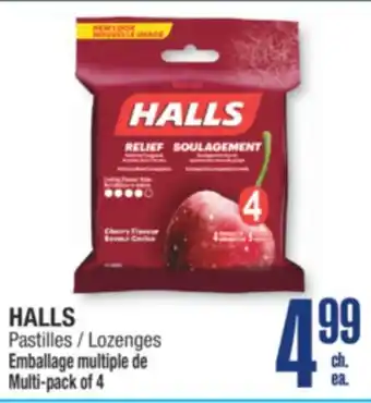 Jean Coutu Halls lozenges offer