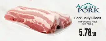 Freson Bros ALBERTA Pork Belly Slices offer
