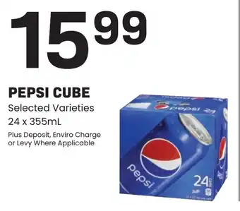Freson Bros PEPSI CUBE Selected Varieties 24 x 355mL offer