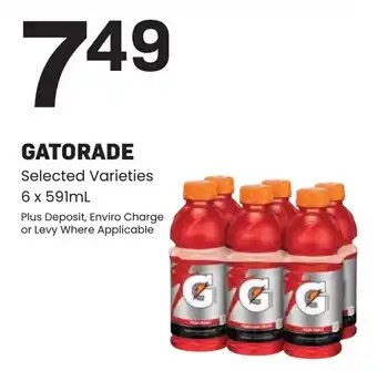Freson Bros GATORADE Selected Varieties 6 x 591mL offer