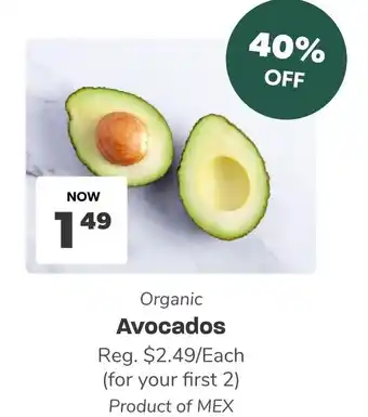 Blush Lane Organics Organic Avocados offer