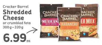 IGA Cracker Barrel Shredded Cheese or crumbled feta 300g-320g offer
