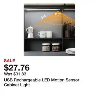 Bed Bath & Beyond Usb rechargeable led motion sensor cabinet light offer