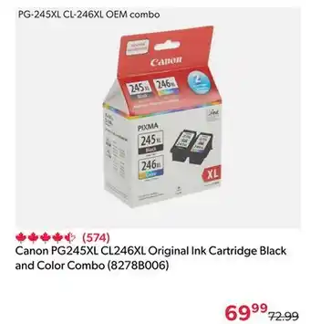 Shopper+ Canon pg245xl cl246xl original ink cartridge black and color combo (8278b006) offer
