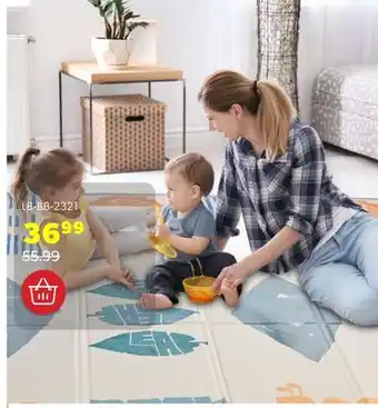 Shopper+ Foldable & reversable large baby waterproof foam play mat, 68x77 - livingbasics offer