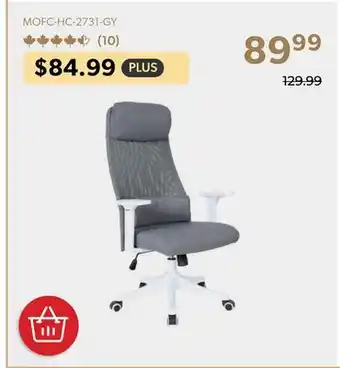 Shopper+ Computer chair with headrest & lumbar support pillow for home office offer
