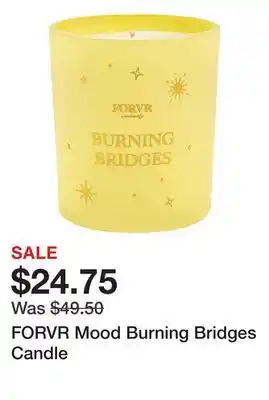 Sephora Forvr mood burning bridges candle offer