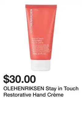 Sephora Olehenriksen stay in touch restorative hand crème offer