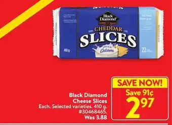 Walmart Black diamond cheese slices offer