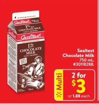 Walmart Sealtest chocolate milk offer