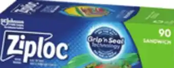 Walmart Ziploc snack, sandwich or freezer bags offer
