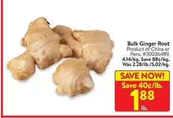 Walmart Bulk ginger root offer