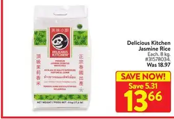 Walmart Delicious kitchen jasmine rice offer