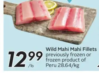 Sobeys Wild mahi mahi fillets offer