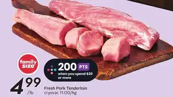 Sobeys Fresh pork tenderloin offer