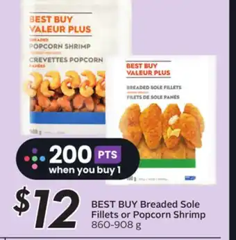 Sobeys Breaded sole fillets or popcorn shrimp offer