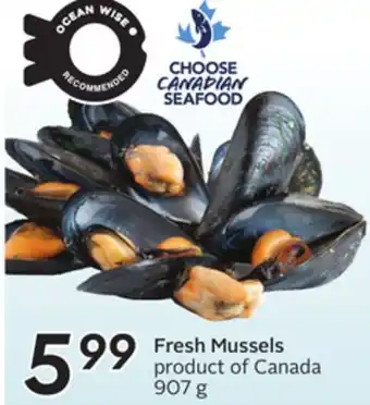 Sobeys Fresh mussels offer