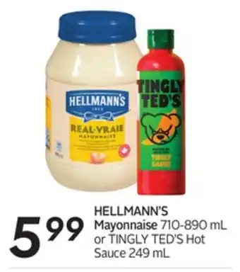 Sobeys Hellmann's mayonnaise offer