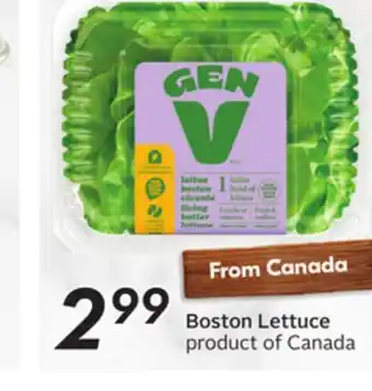 Sobeys Boston lettuce offer