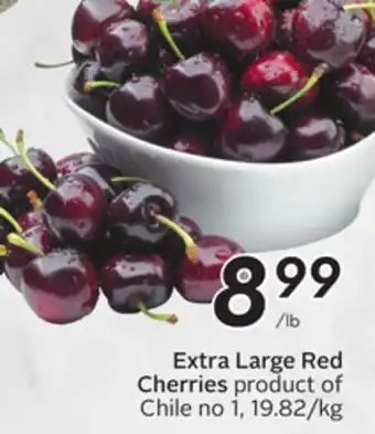 Sobeys Extra large red cherries offer