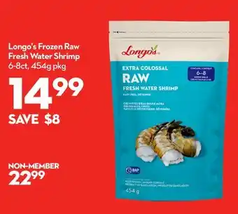 Longo's Longo's frozen raw fresh water shrimp offer