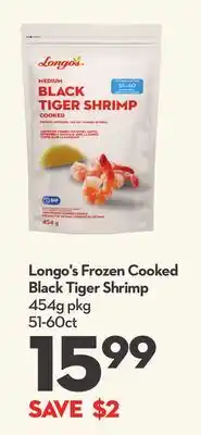 Longo's Longo's frozen cooked black tiger shrimp offer