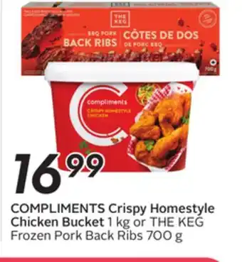 Sobeys Compliments crispy homestyle chicken bucket offer