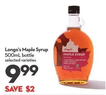 Longo's Longo's maple syrup offer