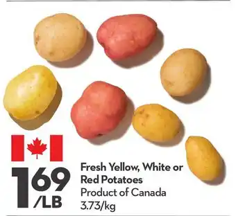 Longo's Fresh yellow, white or red potatoes offer