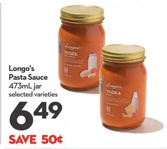 Longo's Longo's pasta sauce offer